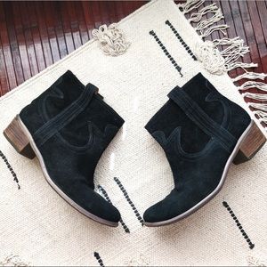 Lucky brand leather booties